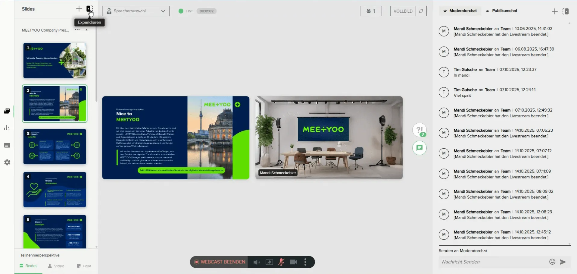 Enlarged Slide Overview