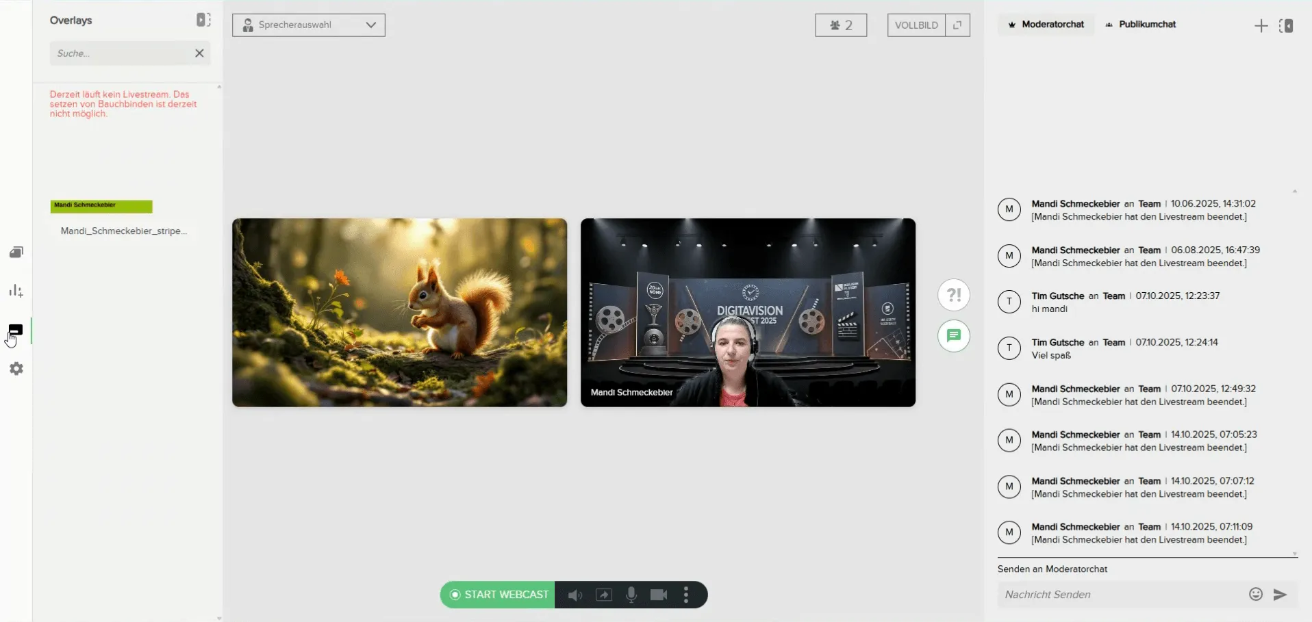 Screenshot of webcam window with overlay, background, and 'Set Background' option.